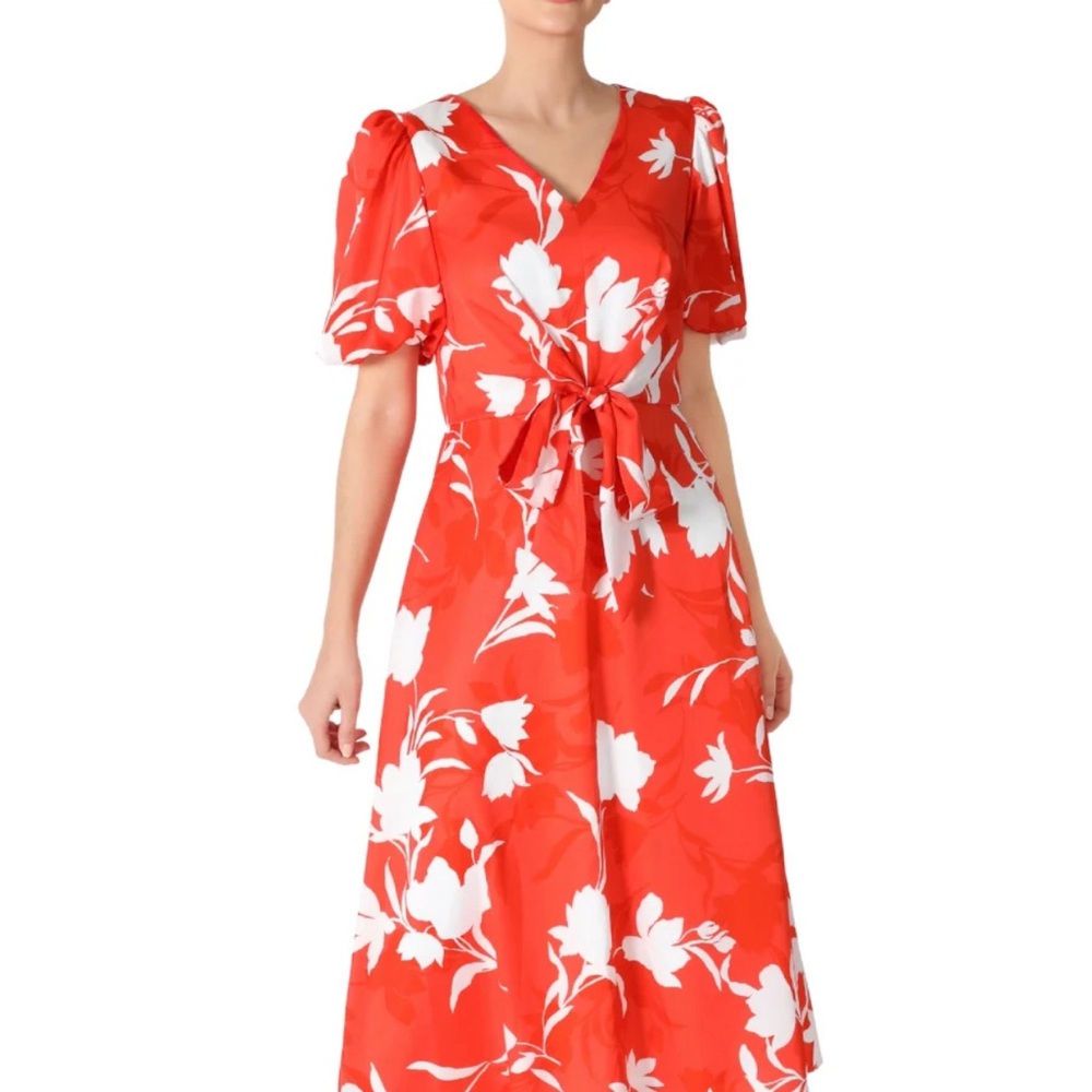 Julia Jordan puff sleeve floral dress